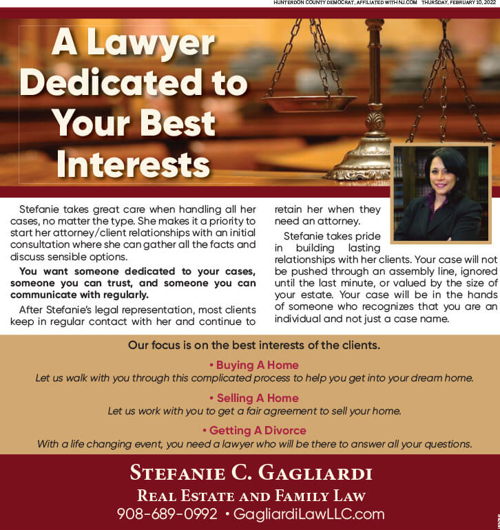 Stefanie C. Gagliardi, Real Estate and Family Law